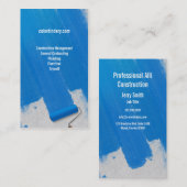 ペンキおよび壁紙を張られたペインターの名刺 名刺 (正面/裏面)