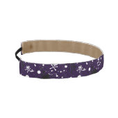 ペンキが付いている暗い色のEmoパターン アスレチックヘッドバンド (左)