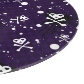 ペンキが付いている暗い色のEmoパターン カッティングボード (角)