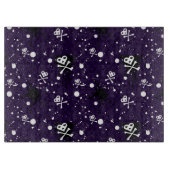 ペンキが付いている暗い色のEmoパターン カッティングボード (正面)