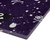 ペンキが付いている暗い色のEmoパターン カッティングボード (角)