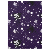 ペンキが付いている暗い色のEmoパターン クリップボード (裏面)