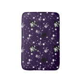 ペンキが付いている暗い色のEmoパターン バスマット (正面縦)