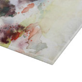 ペンキとの抽象的な水彩画のグランジな質 カッティングボード (角)