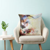 ペンキとの抽象的な水彩画のグランジな質 クッション (椅子)