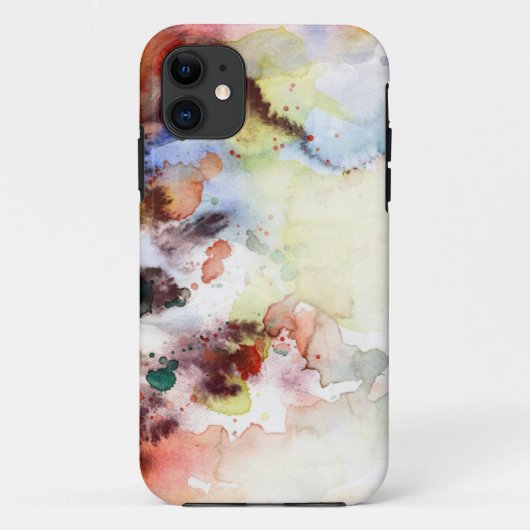 ペンキとの抽象的な水彩画のグランジな質 Case-Mate iPhoneケース (裏面)