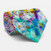 ペンキによってはね飛ばされるタイ ネクタイ (ロール)