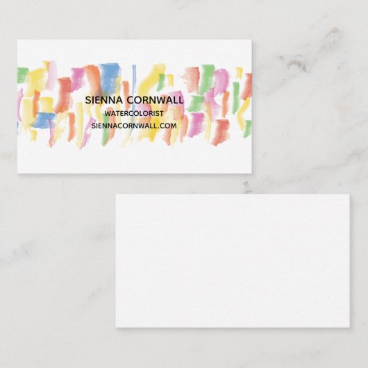 ペンキによって汚される名刺 名刺 (正面/裏面)