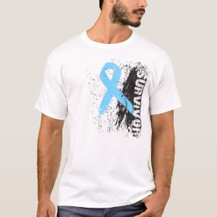 ペンキのしぶきのデザイン-前立腺癌の生存者 Tシャツ