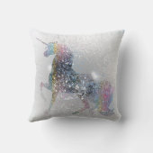 ペンキのしぶきのユニコーン クッション (裏面)