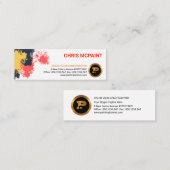 ペンキのしぶきの皮の壁絵画の建築業者 スキニー名刺 (正面/裏面)