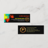 ペンキのしぶきペインターの壁 スキニー名刺 (正面/裏面)