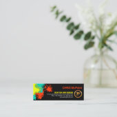 ペンキのしぶきペインターの壁 スキニー名刺 (スタンド正面)