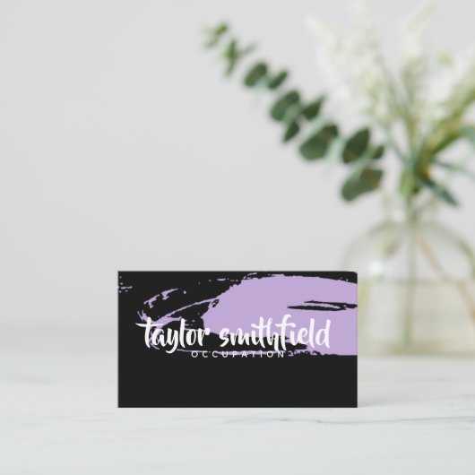 ペンキのしぶき 名刺 (スタンド正面)