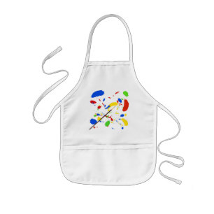 ペンキのしぶき 子供用エプロン