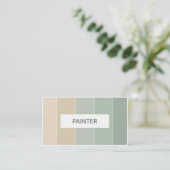ペンキのサンプルペインターのインテリア・デザインの名刺 名刺 (スタンド正面)