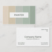 ペンキのサンプルペインターのインテリア・デザインの名刺 名刺 (正面/裏面)
