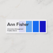 ペンキのサンプル青く細い名刺 スキニー名刺 (裏面)