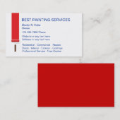 ペンキのサービス業カード 名刺 (正面/裏面)
