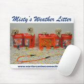 ペンキのバケツの子犬 マウスパッド (マウス)