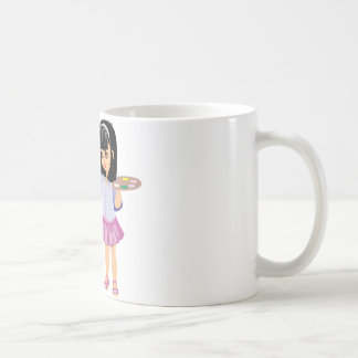 ペンキのパレットを持つ小さな女の子 コーヒーマグカップ