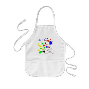 ペンキのパレット 子供用エプロン