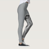 ペンキのピットブル犬の動物の芸術のスケッチ レギンス (右)