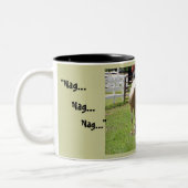 ペンキのロバおよび子馬 ツートーンマグカップ (左)