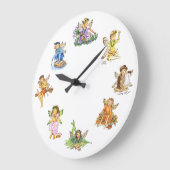 ペンキの妖精の妖精JLビール ラージ壁時計 (傾斜)