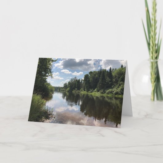 ペンキの川のミシガン州の空白のな挨拶状 カード (正面)