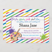 ペンキの恋人の招待状 招待状 (正面/裏面)