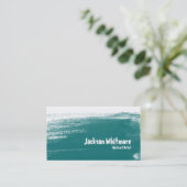 ペンキの打撃-ティール(緑がかった色) 名刺 (スタンド正面)