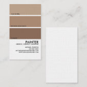 ペンキの材料見本 名刺 (正面/裏面)