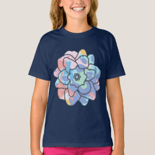 ペンキの染みでできた花 Tシャツ