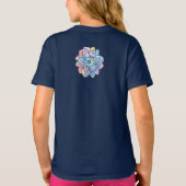 ペンキの染みでできた花 Tシャツ (裏面)