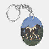 ペンキの満一年子の走ること キーホルダー (正面左)