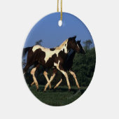 ペンキの満一年子の走ること セラミックオーナメント (右)