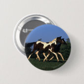 ペンキの満一年子の走ること 缶バッジ (正面&裏面)