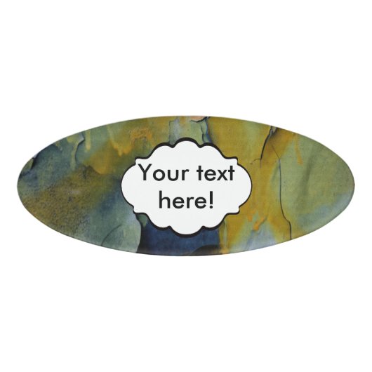 ペンキの皮をむくこと 名札 (正面)