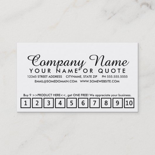 ペンキの破片のロイヤリティプログラム ロイヤリティカード (正面)