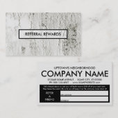 ペンキの破片の紹介はプログラムに報酬を与えます 紹介カード (正面/裏面)