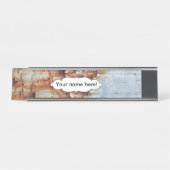 ペンキの質の皮をむくこと デスクネームプレート (正面)