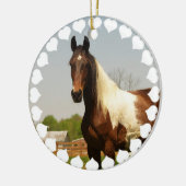 ペンキの馬のオーナメント セラミックオーナメント (左)