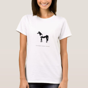 ペンキの馬のシルエット Tシャツ