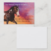 ペンキの馬の日の出の名刺 名刺 (正面/裏面)