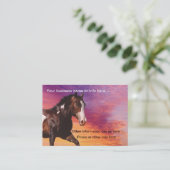 ペンキの馬の日の出の名刺 名刺 (スタンド正面)