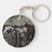 ペンキの馬の飲むこと キーホルダー (裏面)