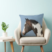 ペンキの馬のHeadshot 1 クッション (椅子)