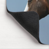 ペンキの馬のHeadshot 1 マウスパッド (コーナー)