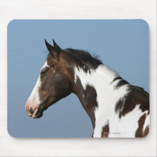 ペンキの馬のHeadshot 1 マウスパッド